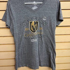 Grey V-Neck Vegas Golden Knights Collectors Item Tee